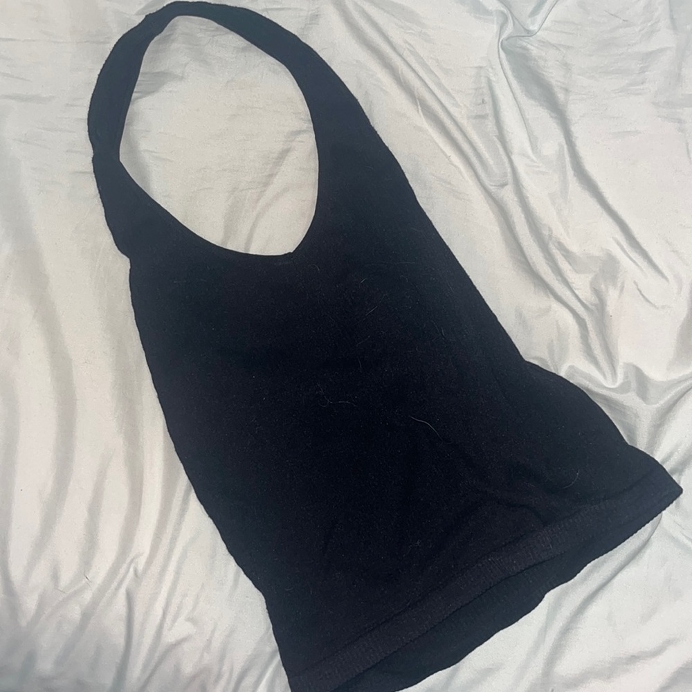 Black halter top